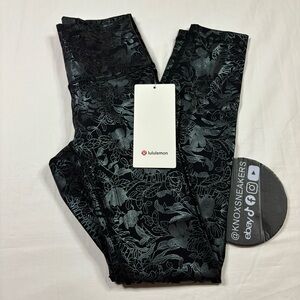 Lululemon Wunder Train HR Tight 25” Shine Legging LFIR Black Women's Size 2